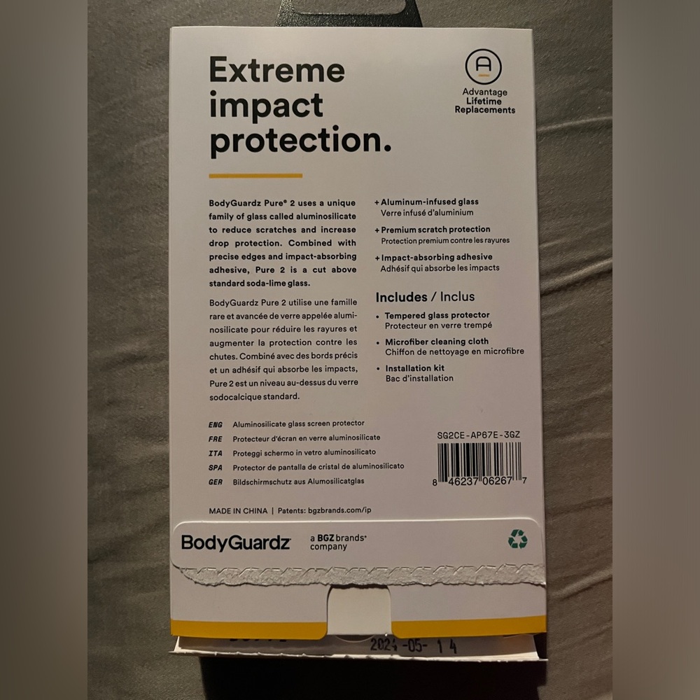 Tempered Glass Screen Protector - Clear - Picture 2 of 2